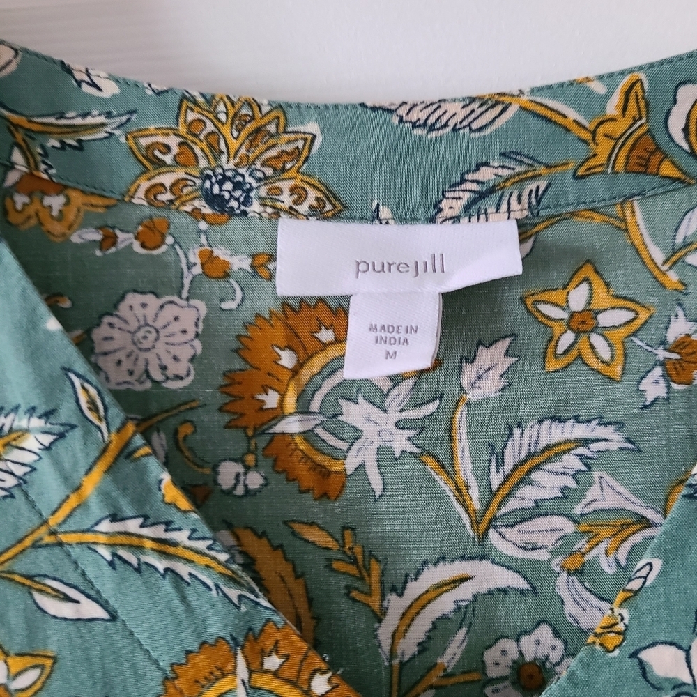 J.Jill Pure Jill Placed Border Maxi Dress - Picture 3 of 3